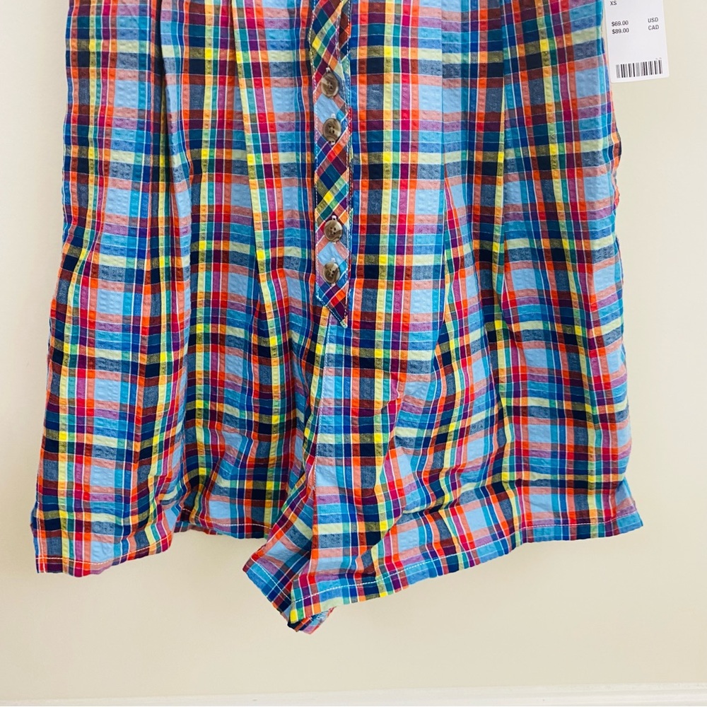 NWT Urban Outfitters Zoey Workwear Gingham Romper Jumpsuit Size XS - Picture 7 of 12
